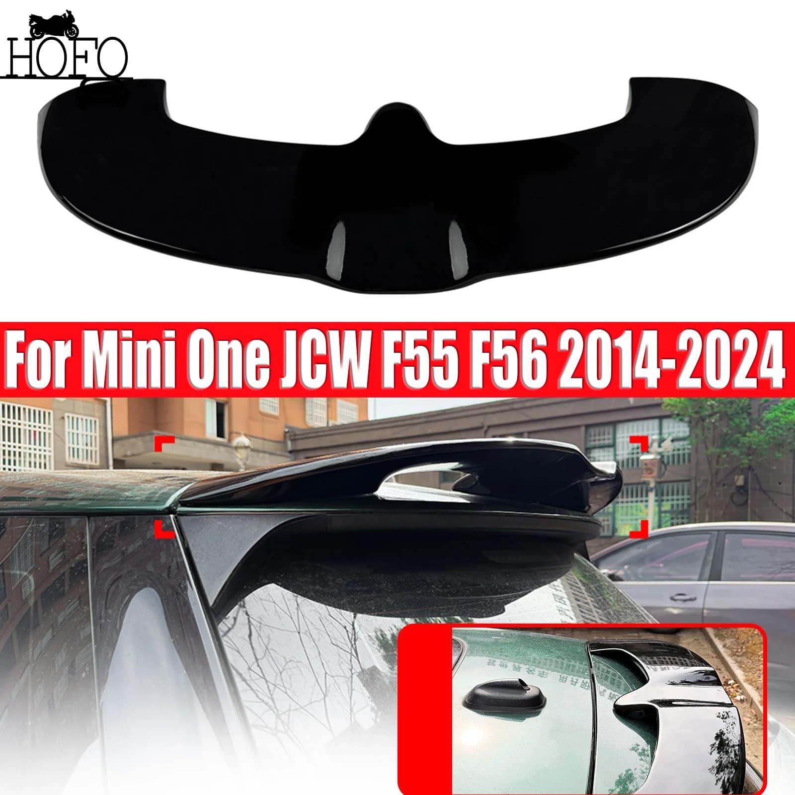 Car Trunk Roof Spoiler Rear Tail Wing Body Kit Exterior Modification Parts For Mini One JCW F55 F56 2014-2024