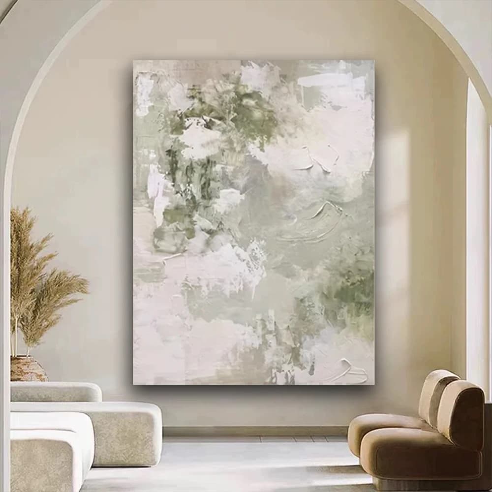 High Quality Mural 100% Hand-Painted Modern Gold And Blue Pattern Abstract Canvas Oil Painting Decor Living Room Wall Art Poster