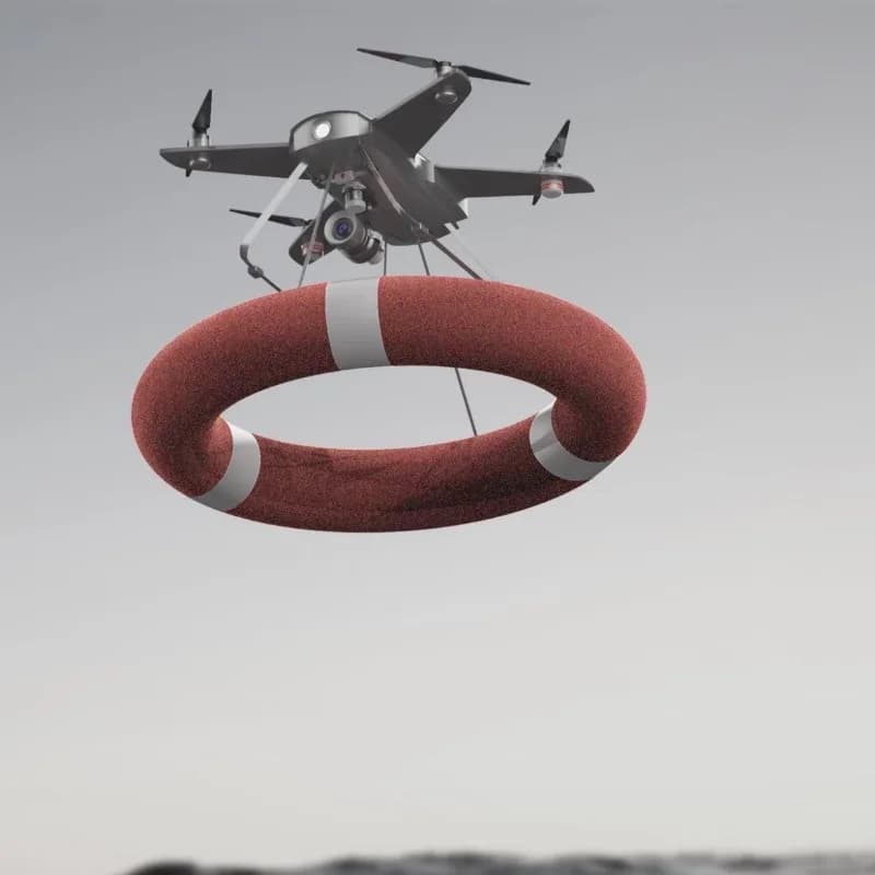 Rescue drones at sea
