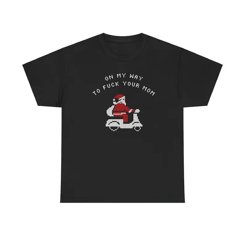 Christmas Funny Xmas Holiday Tee Adult Humor T-Shirt Rude Festive Unisex Top Clothes Regular High Quality Cotton Short Sleeve