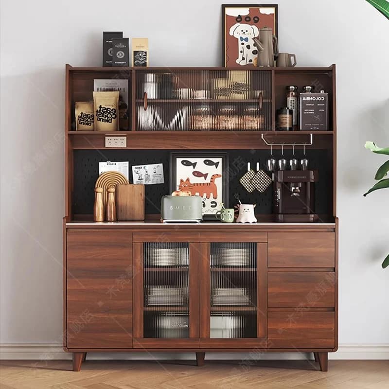 Shelves Restaurant Restaurant Living Room Mobile Storage Wine Cabinet Luxury Wood Multifunctional Repisa Chinese Style Furniture