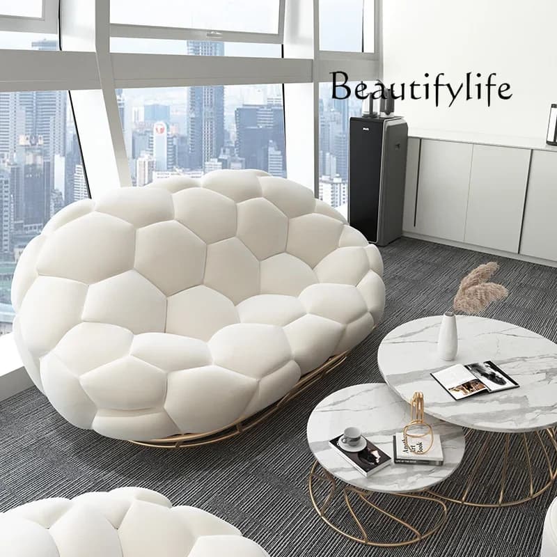 X40 Beauty Salon Reception Sofa Simple Modern Studio Visitor Manicure Clothing Store Small Sofa