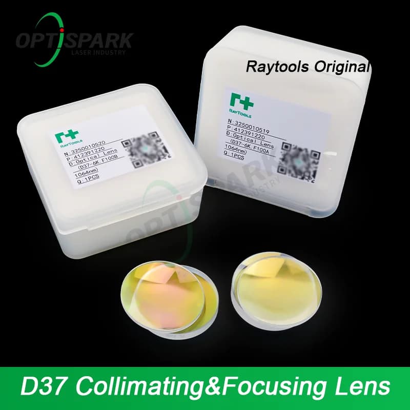 BS12K Laser FocusingLens & Collimating Lens With Holder D37 F100 220mm For Raytools BS12K Fiber Laser Head