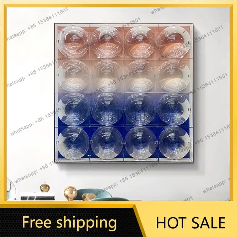 LJY hotel background wall decorative painting light luxury high sense acrylic installation painting