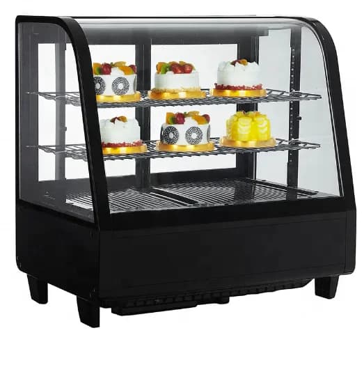 100L Upright Double Door Bakery Cake Display Cooler With Automatic Defrost For Commercial Use