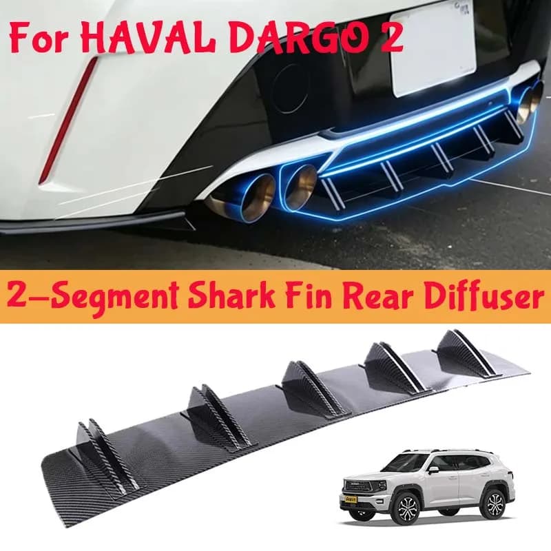 For HAVAL DARGO 2 Shark Fin Rear Diffuser Split Chassis Spoiler Auto Aerodynamic Parts Aerodynamic Modification