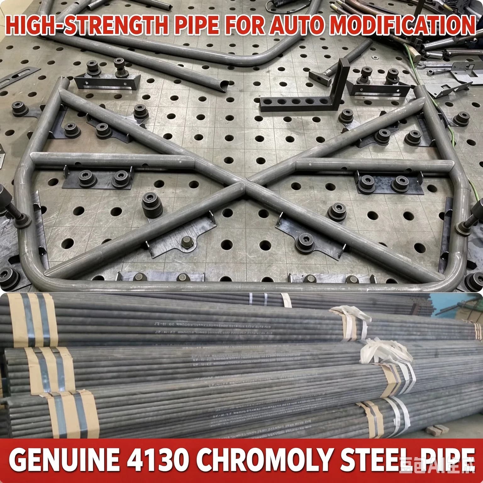 28*2mm 4130 Seamless Chrome-Moly Steel Tubing for Off-Road Racing & Automotive Roll Cages; GCr15 Steel Tubing