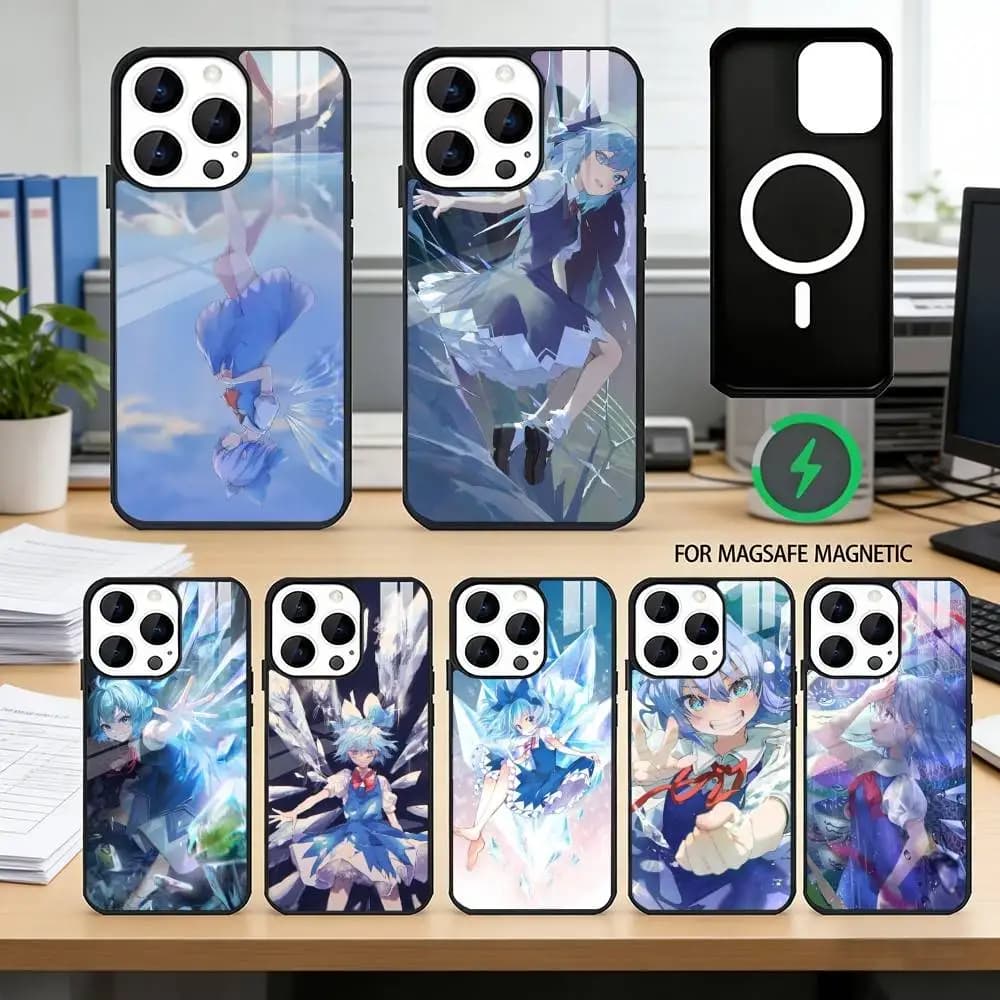 Touhou Project Cirno  Phone Case For iPhone17,16,15,14,13,12,11 Plus,Pro Magnetic For Magsafe Wireless Charging