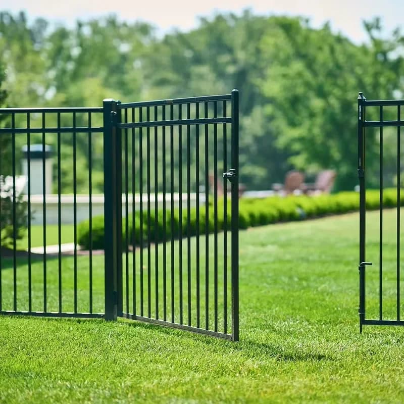 Custom Colour Aluminium Vertical Picket Security Fences for Family Garden Perimeter Boundary Enclosure Renovation