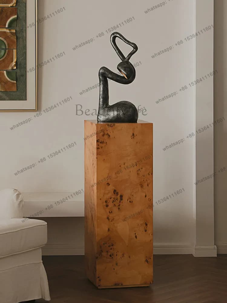 hot living room medieval ornaments luminous sculpture art wabi sabi atmosphere decoration