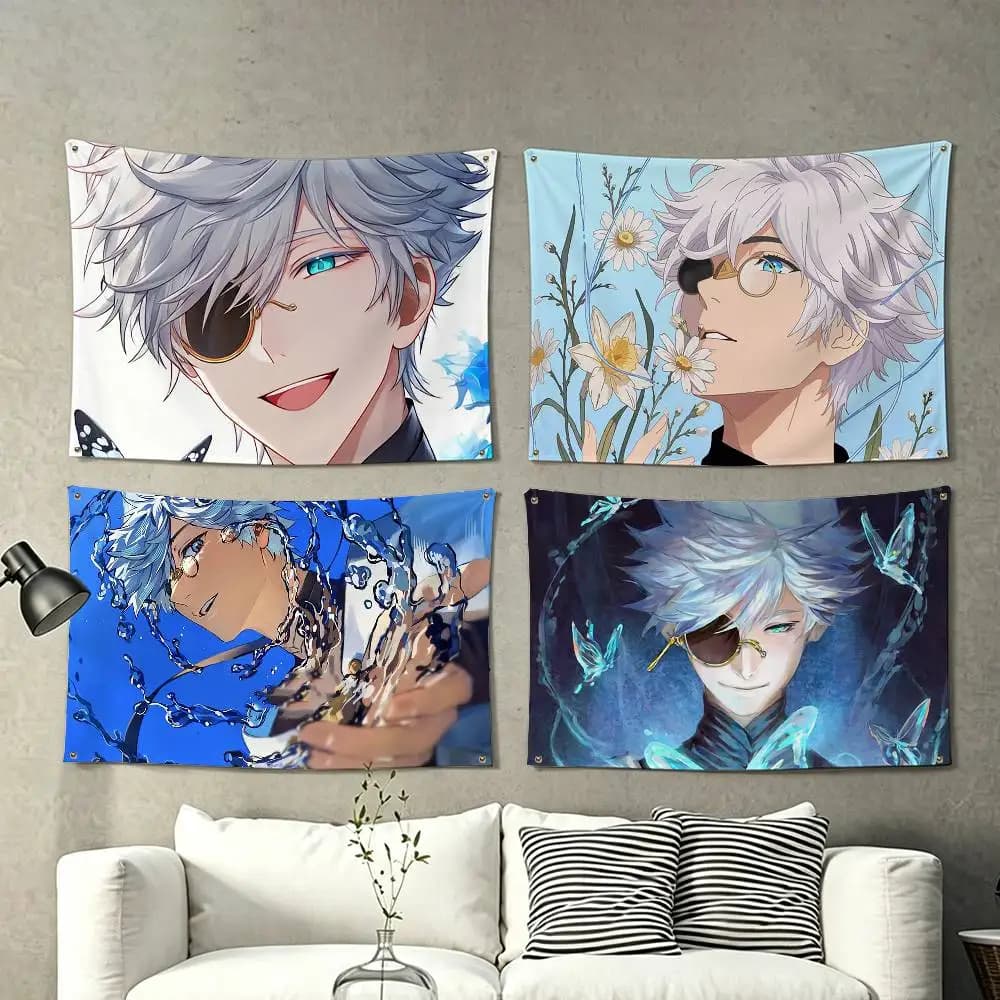Mysterious Water Mage Q-Qifrey  Flags Wall Hanging Tapestry Outdoor Garage Room Decorative flag Background Blanket