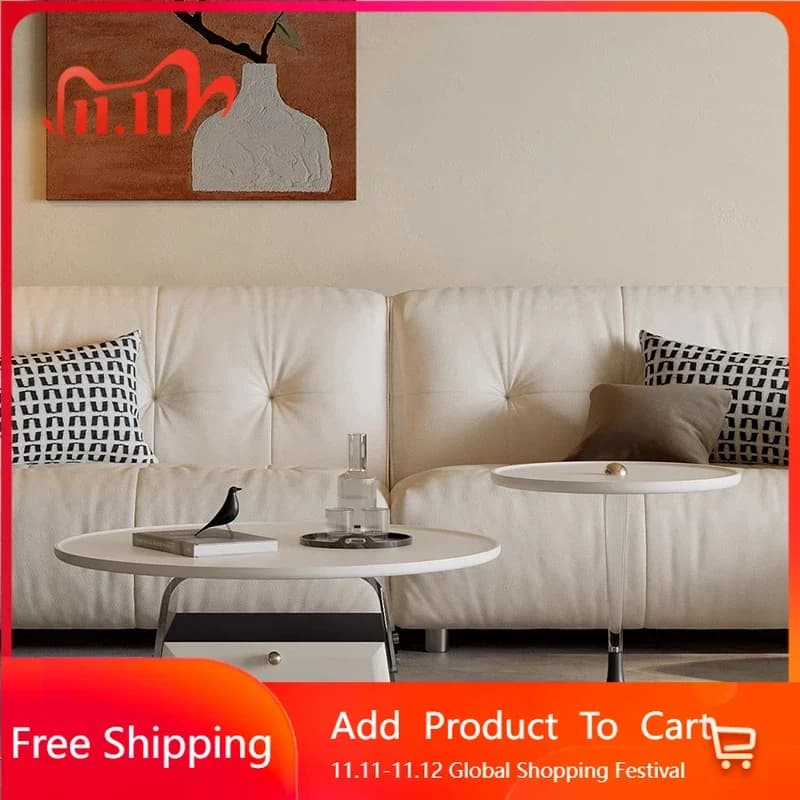 Nordic Storage Coffee Table Modern Wood Unique Italian Standing Side Table Books Decoration Mesa Auxiliar Living Room Furniture