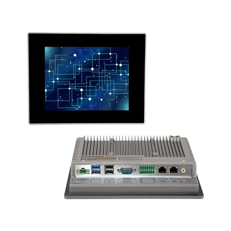 Fully enclosed industrial computer industrial control all-in-one computer touch capacitive resistance display