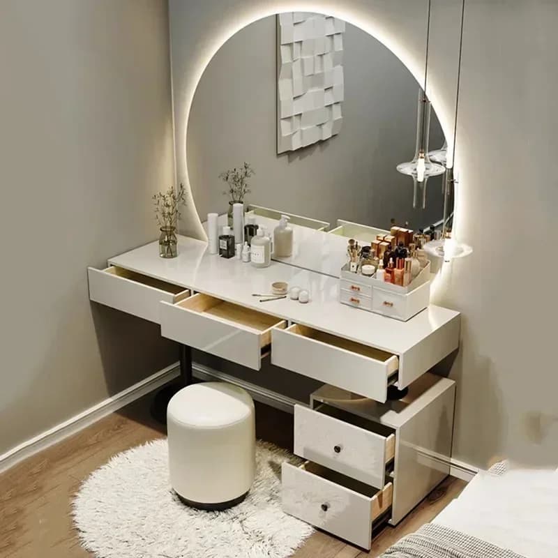 Luxury Design Furniture Room Makeup Vanity Desk Table Modern Girls Minimalist Dressing Home Items Woman Tocadores Hotel Salon