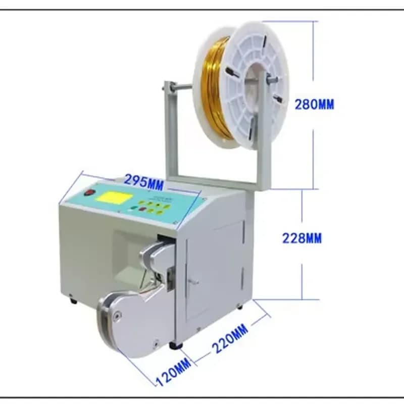 Easy to Use Electrical Touch Screen Wire Bundle Tying Machine Twist Tie Wire Machine