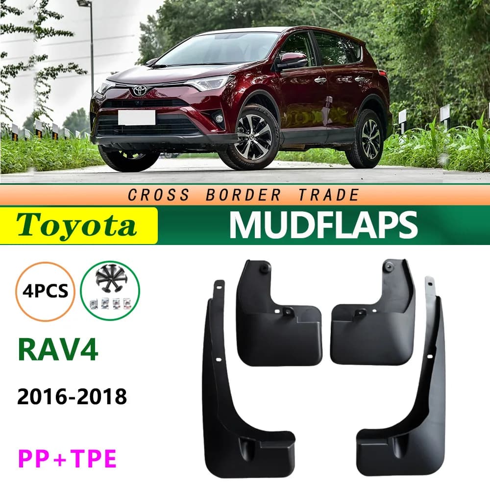 For 2016-2017-2018 Toyota RAV4 Mud Flaps Set of 4 Front Rear Durable Splash Guards Fender Protection Upgrade