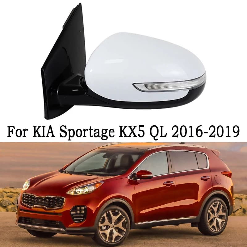 Auto Accessories For KIA Sportage KX5 QL 2016 2017 2018 2019 Car Outside Rearview Mirror Side Rear View Mirror Assembly