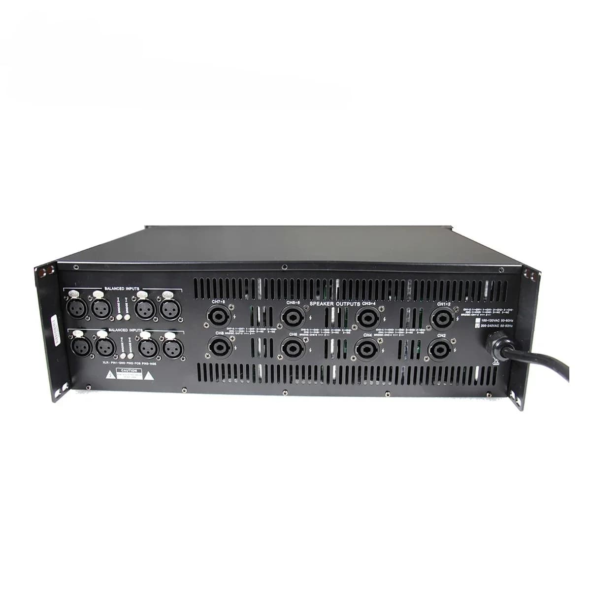 DA5008 8 Channel Class D 7200W High Power 3U PA Amplifier