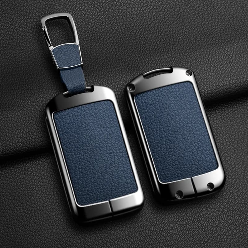 Zine Alloy Leather Car Key Case Shell Cover For Volvo S60 S90 XC40 XC60 XC90 V60 V90 Polestar 1 Polestar 2 Protector Accessories