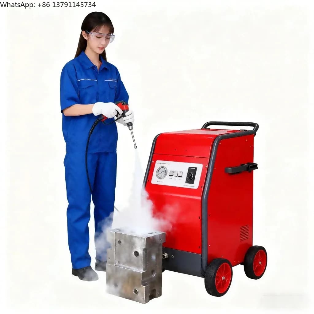 Dry Ice Blasting Machine Portable Dry Ice Blaster Machine Price Factory Direct High Performance for Metal Rust
