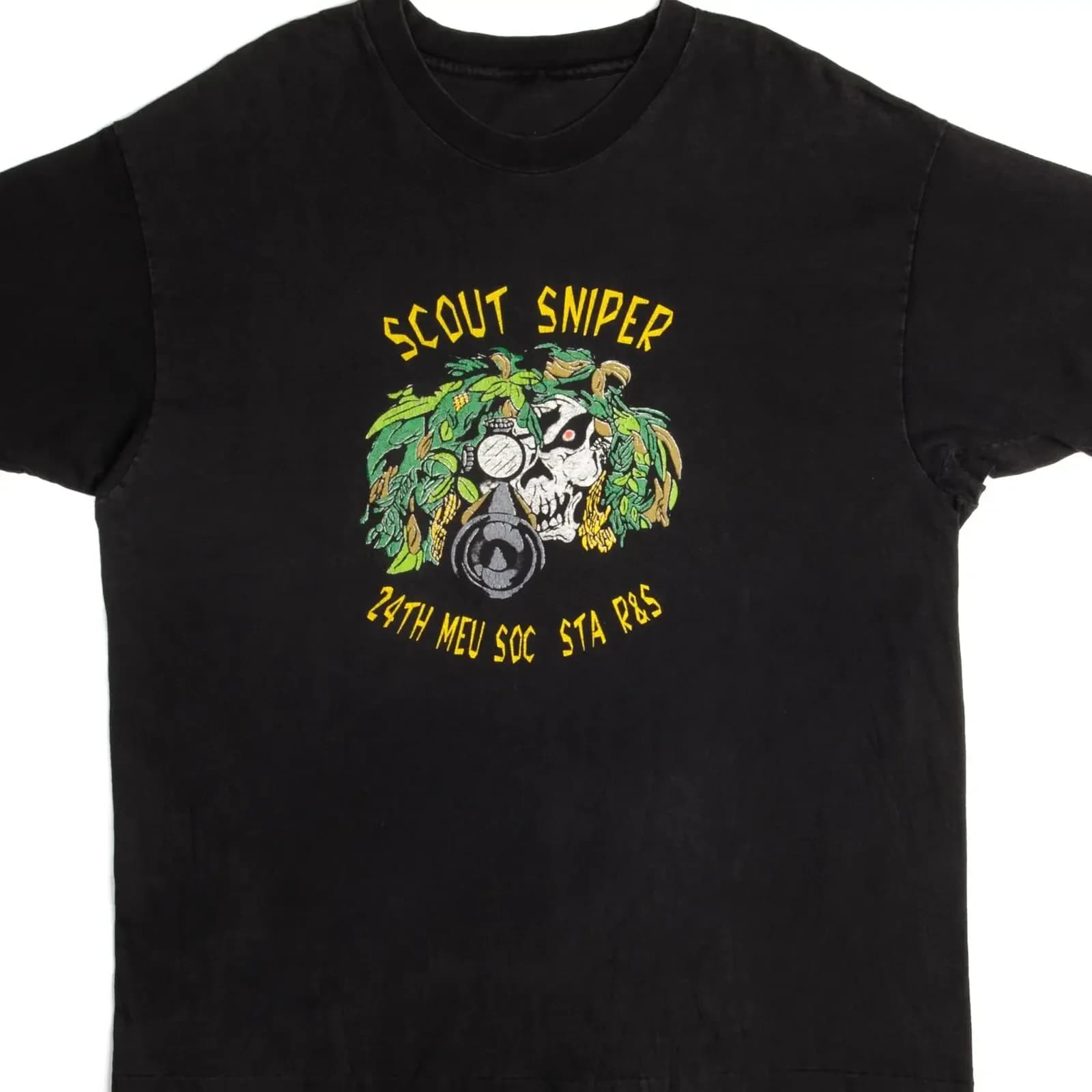 Vintage 24th MEU SOC STA R&S Scout Sniper T-Shirt 100% Cotton O-Neck Short Sleeve Summer Casual Mens T-shirt Streetwear