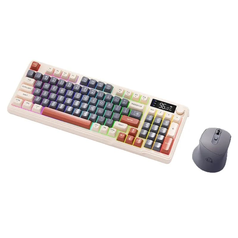 Dual-mode Bluetooth wireless keyboard rechargeable silent notebook