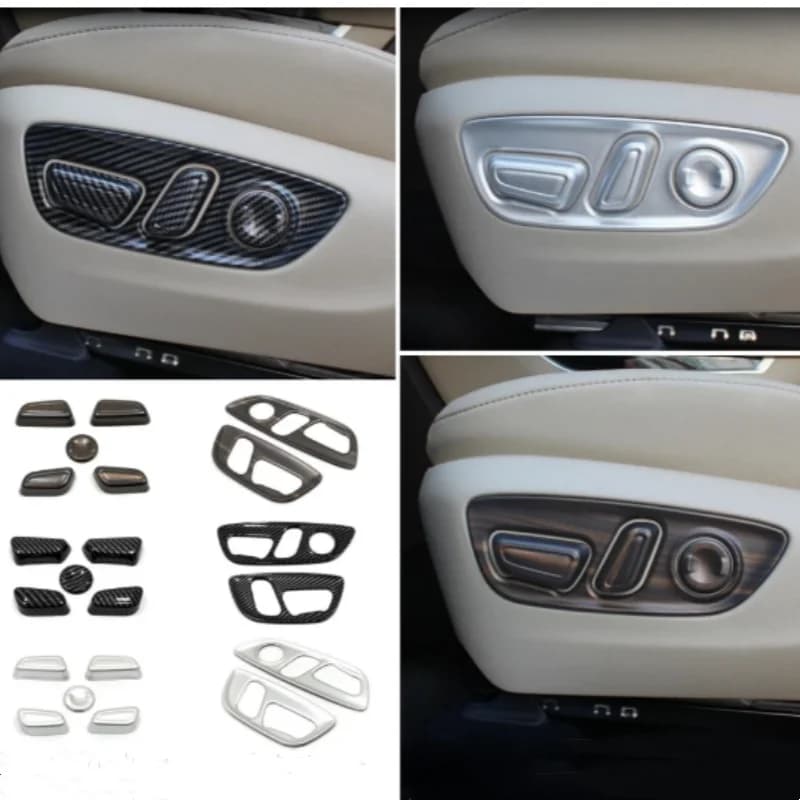 For Toyota Highlander Kluger XU70  2021-2024 LHD Seat Adjustment Button Memory Switch Cover Trim