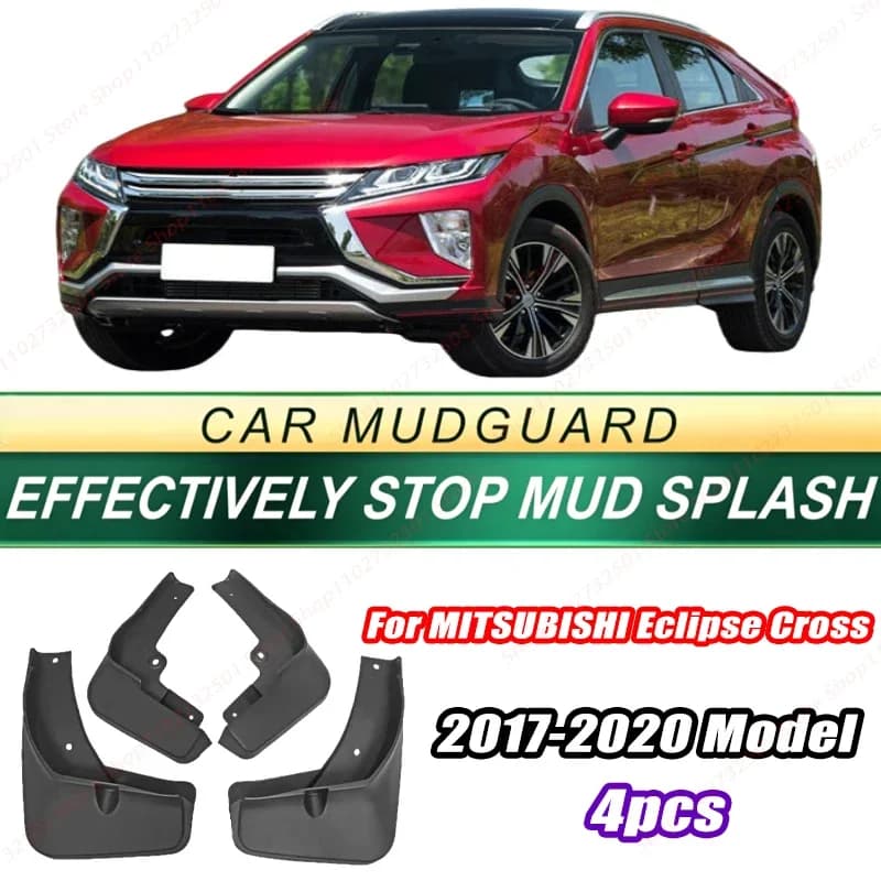For MITSUBISHI Eclipse Cross 2017-2020 Model 4PCS Front Rear Mud Flaps Splash Guards Fender Mudguards Auto Accessories