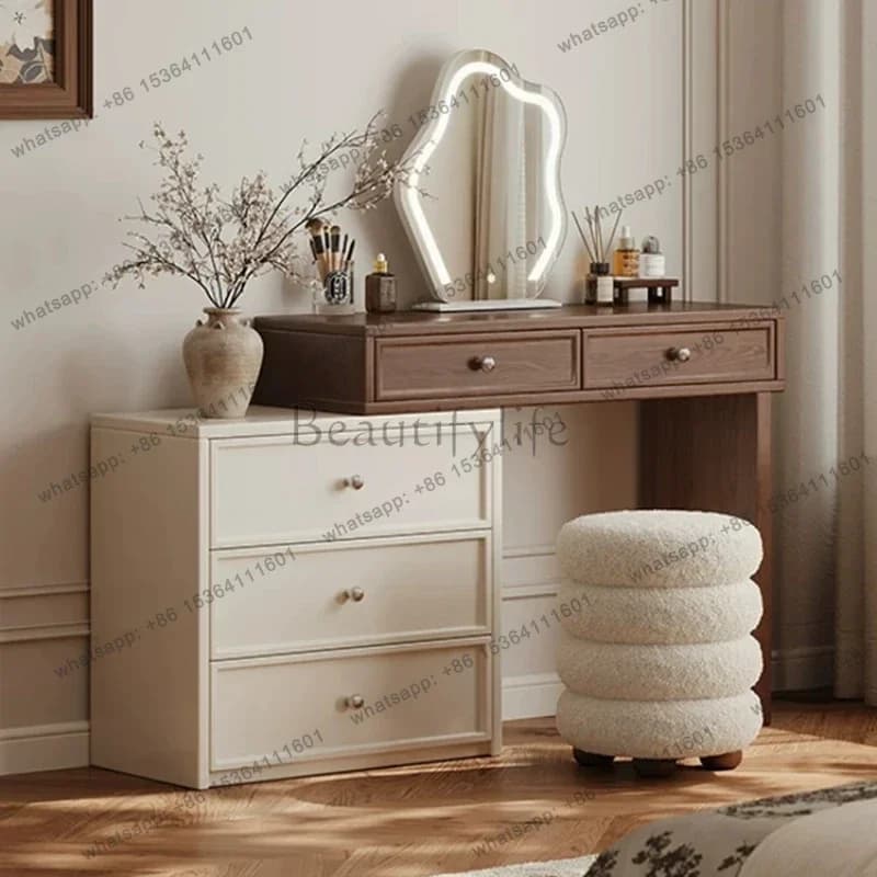 FG Wood Vintage Dressing Table Modern Living Room Luxury Comfortable Dressing Table Organizer Bedside Vestidores Home Furniture