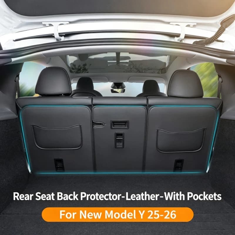 For Tesla Model Y Juniper Trunk Mat Full Coverage Trunk Both Side Guards Seat Backrest Protective Pad Cargo Liner Anti Dirty Mat