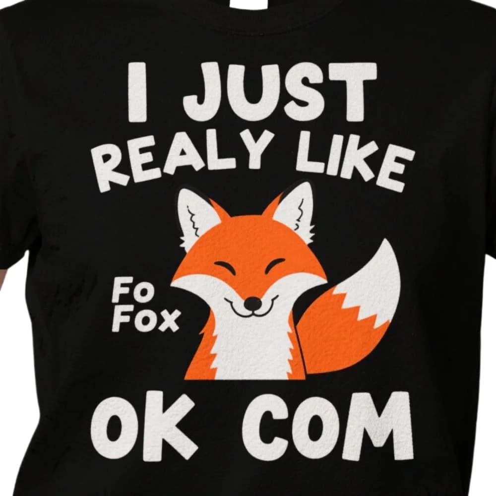 I Just Really Like Foxes Ok? Funny Fox Lover Gift T-Shirt 100% Cotton O-Neck Summer Short Sleeve Casual Mens T-shirt Size S-3XL