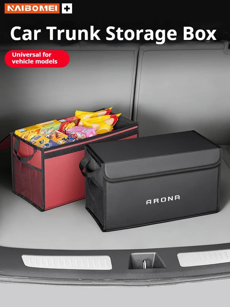 Car Trunk Foldable Storage Box Multi-Purpose Storage Organizer Bag Large-Capacity Stowing Tidying Bag For Seat Arona