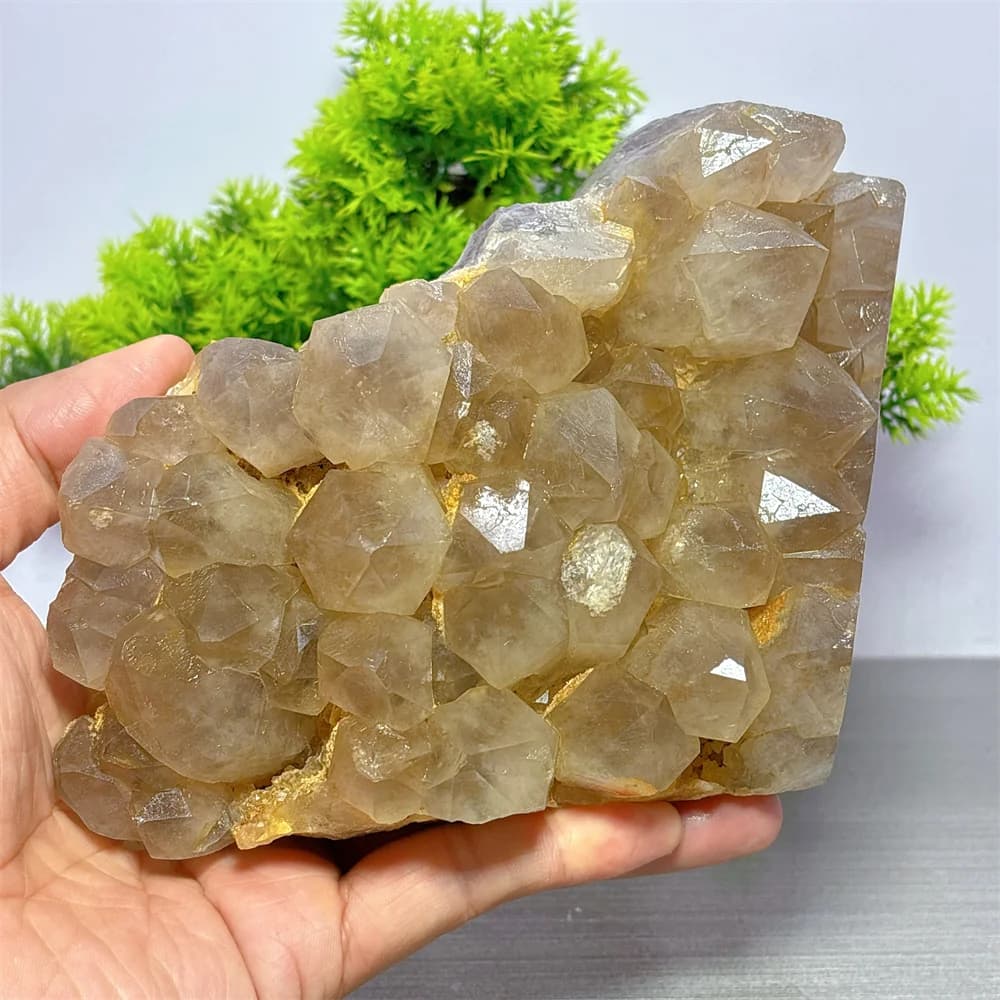 Smoeky Quartz Cluster Specimen Natural Crystal Home Decoritems Room decor Luck Quartz Stone Garden Reiki Healing Energy Love