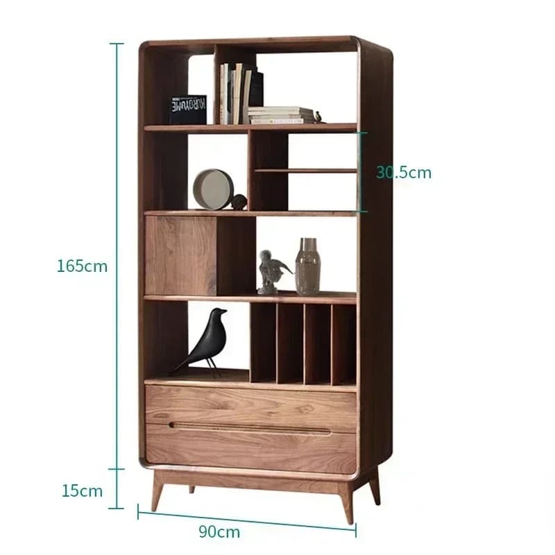 Hot SalesSolid Wood Shelves, Background Cabinets, And Study Rooms Are Combined Against The Wall