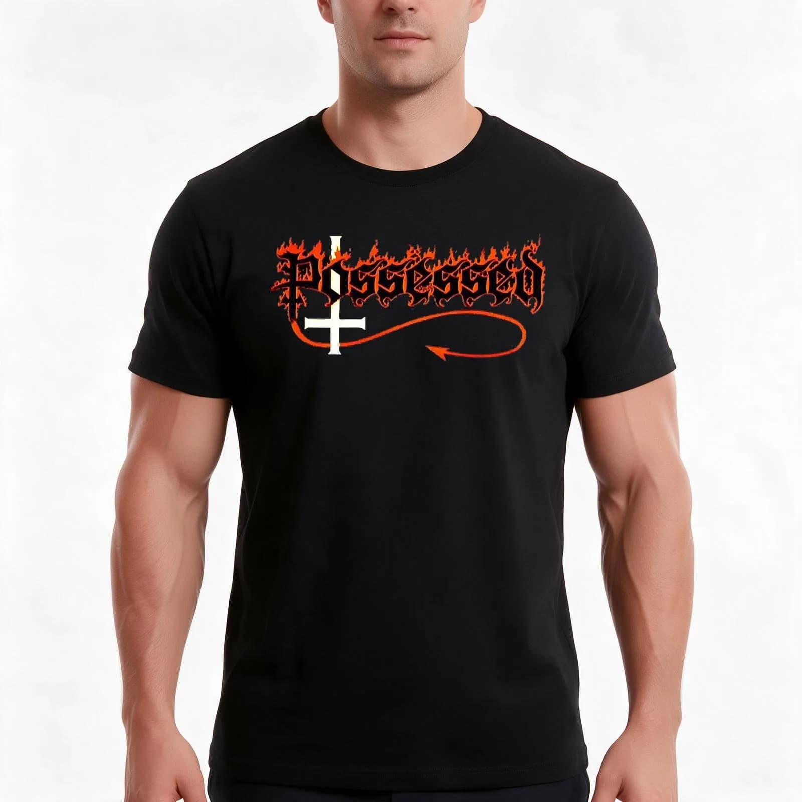 best - possessed band T-Shirt, Summer Casual Cotton Tee, Oversized Streetwear Tops, Vintage Graphic Print, Unisex Men Women