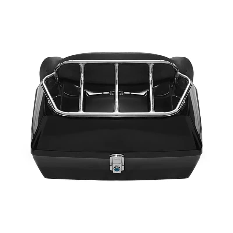 48L Extra Large Sheep Electric Car Trunk with Shelf Soft Backrest Motorcycle Trunk 48L Can Be Put Double Helmet