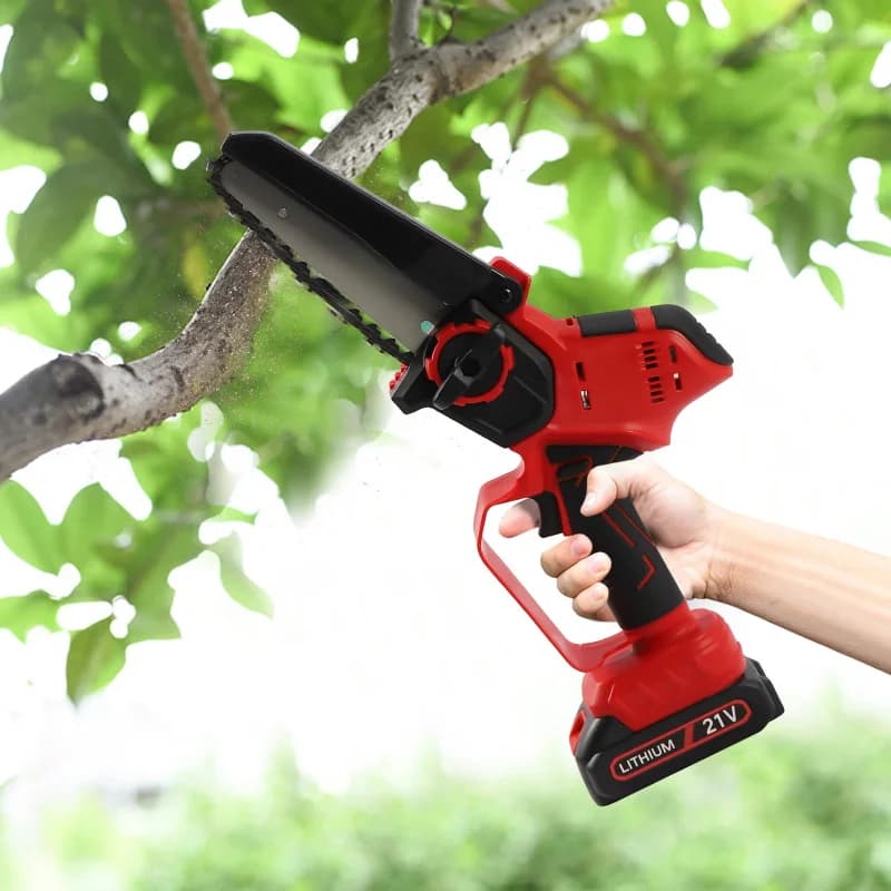 Handheld -inch Chainsaw Batteri Compact Portle Trimming Pruning Cutting