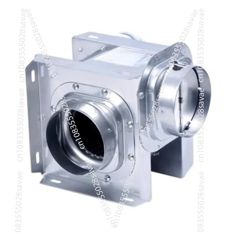 Silent Split Stainless Steel Centrifugal Pipe Fan, Powerful Exhaust Fan, Small Household Ventilator, 220V