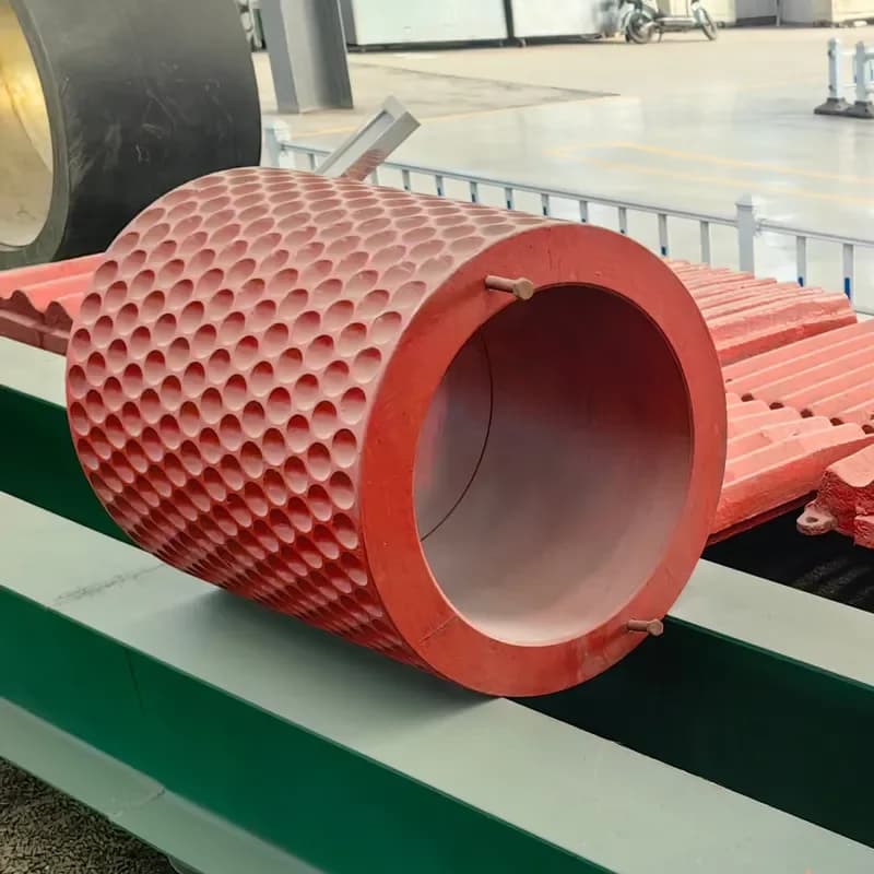 Custom Forging Large Roller Shell High Quality Roll Shell Coal Mine Dimpled Large Roller Shell