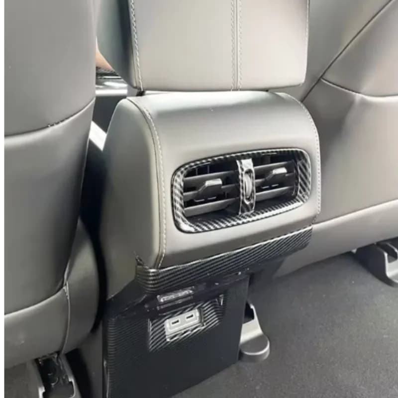 For Mitsubishi AIRTREK 2022 -2024Car Rear Anti-kick Cover Air Outlet Vent Frame Trim Styling Car Accessories 2pcs