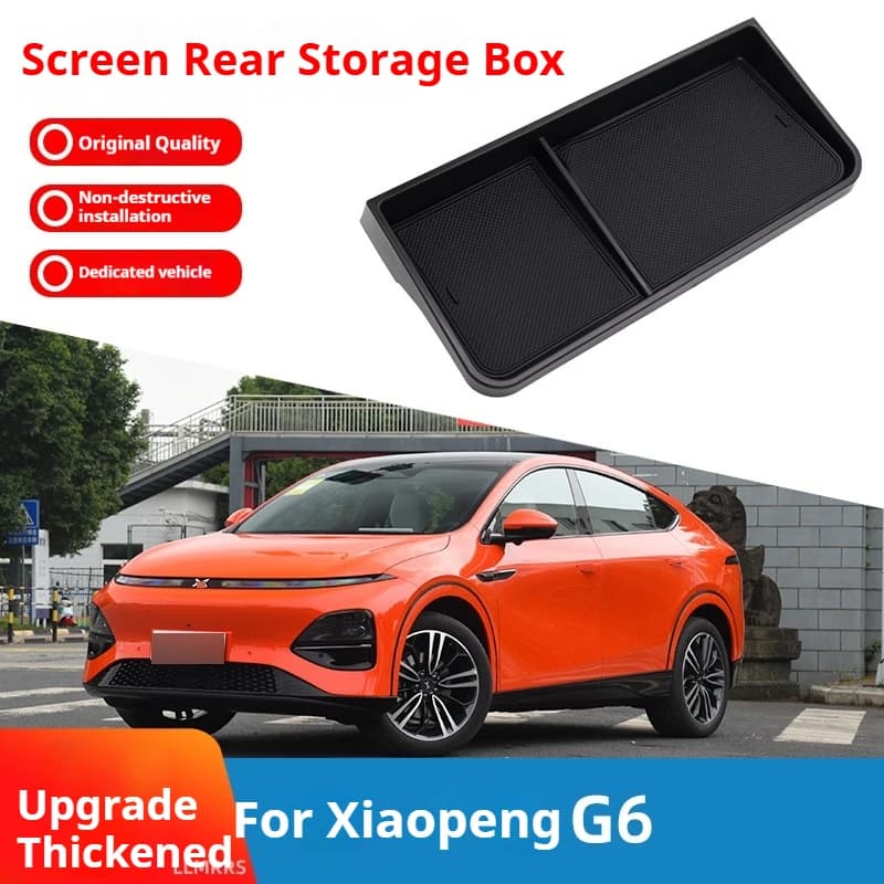 For Xpeng G6 screen rear storage box, central control storage box, car modification accessories, supplies decoration