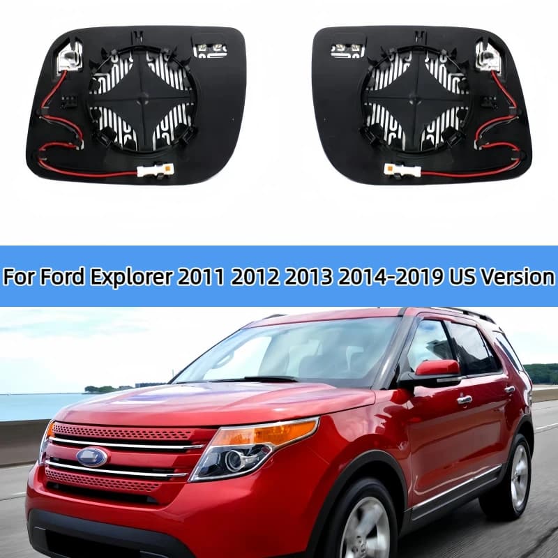 Replacement For Ford Explorer 2011 2012 2013 2014-2019 US Version Car Side Heated Blind Spot Mirror Glass Rearview Mirror Lens