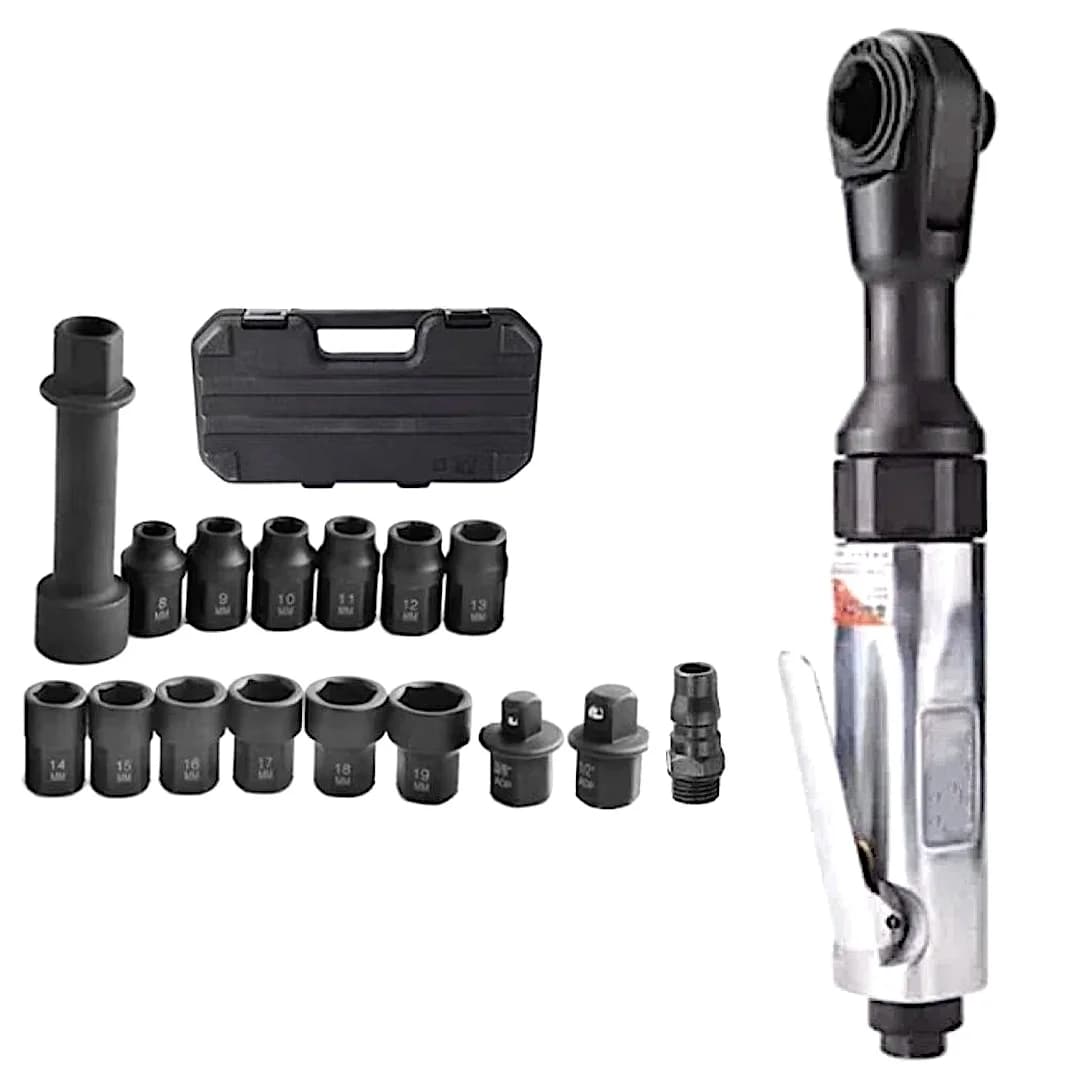 TY5T112 Pneumatic Thru-Hole Ratchet  1/2"  160 Rpm 110Nm Industrial Ratchet Wrench 10mm, 12mm, 13mm,14mm,19mm Socket Adaptor