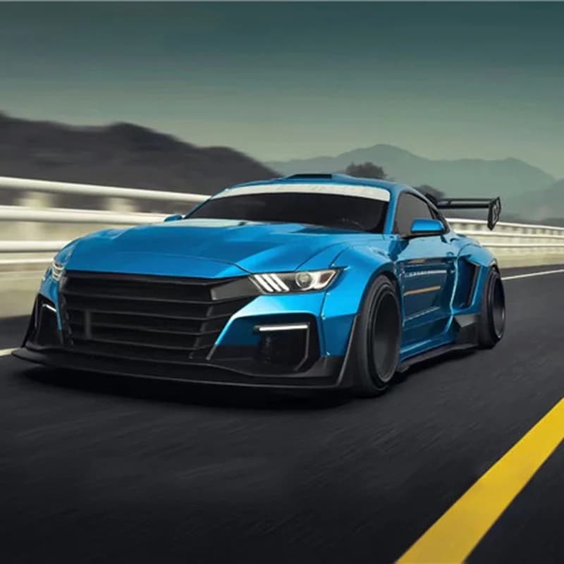 Top Grade Robot Style Wide FRP Body Kit with New Bumpers 100% Fitment for Sports Coupe Off-Road