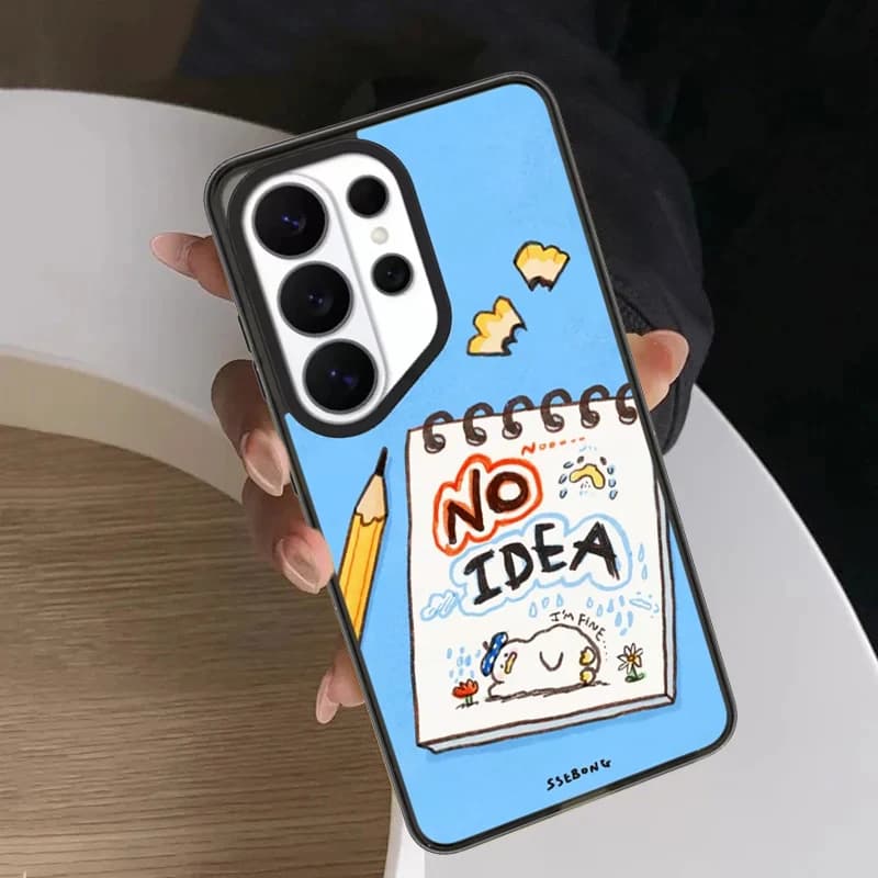 Graffiti Cartoon Duck Acrylic Case for Samsung Galaxy S26 S25 S24 S23 Ultra S26U S24+ S25+ S26 Plus Protective Case