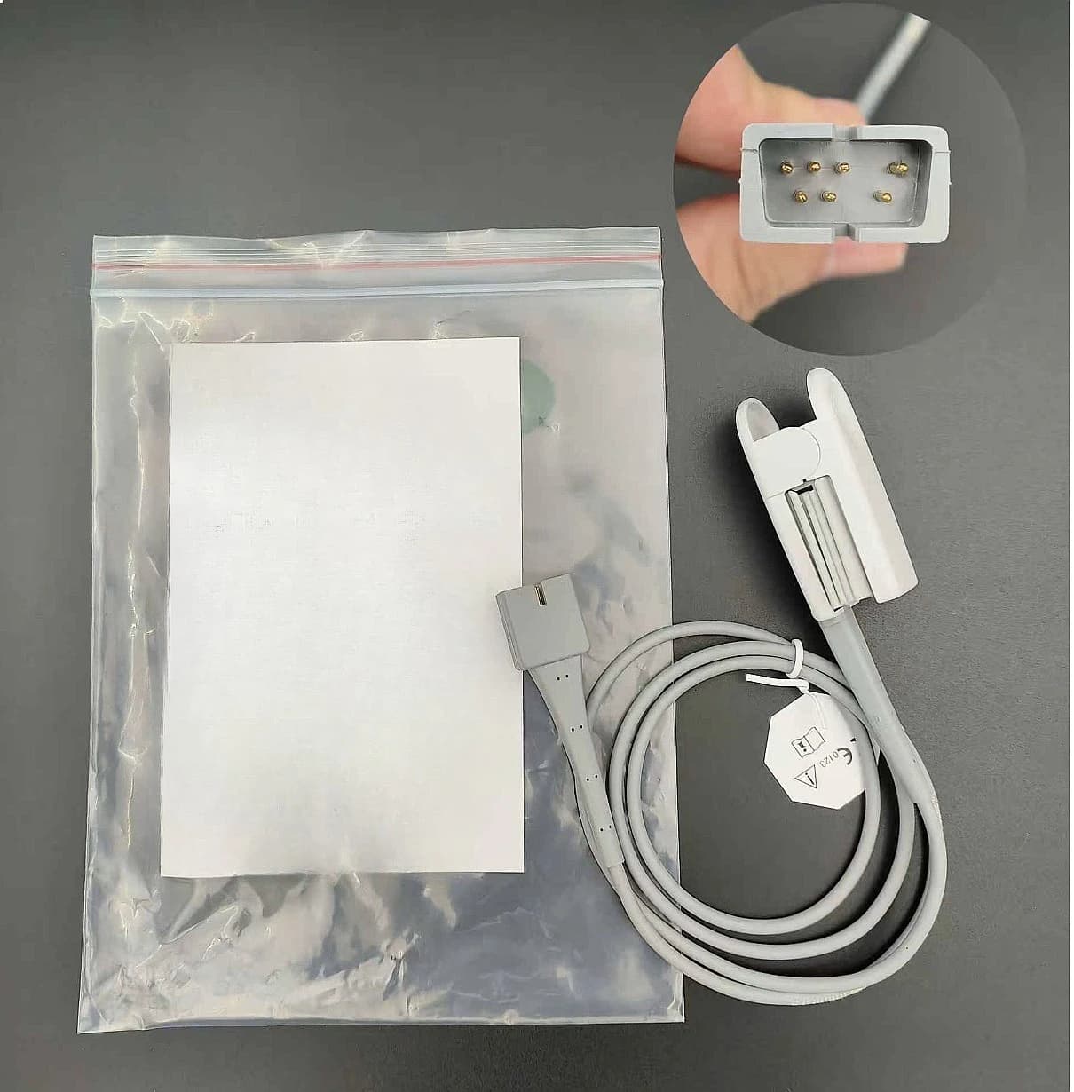 Suitable Fo Edans ECG Monitors H100 Adult Finger Clip Type 7-pin Bloods Oxygen Finger Pulse Oxygen Probe SH1-D