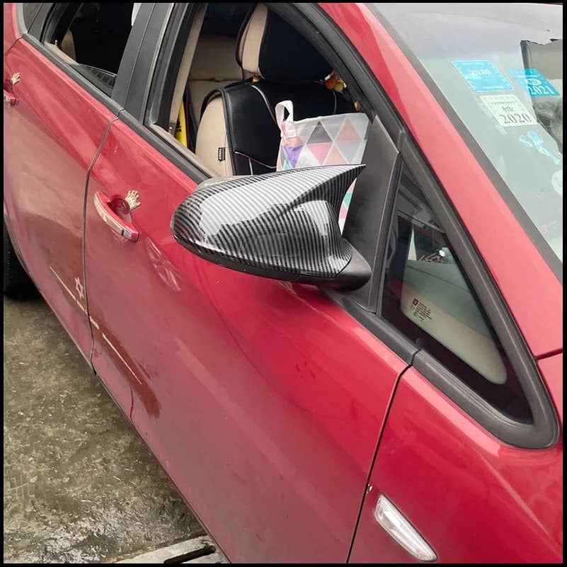 For For Vauxhall Opel Astra J 2010-2014 With Horn Rearview Mirror Cover Cap Housing Trim Car Styling Auto Accessories