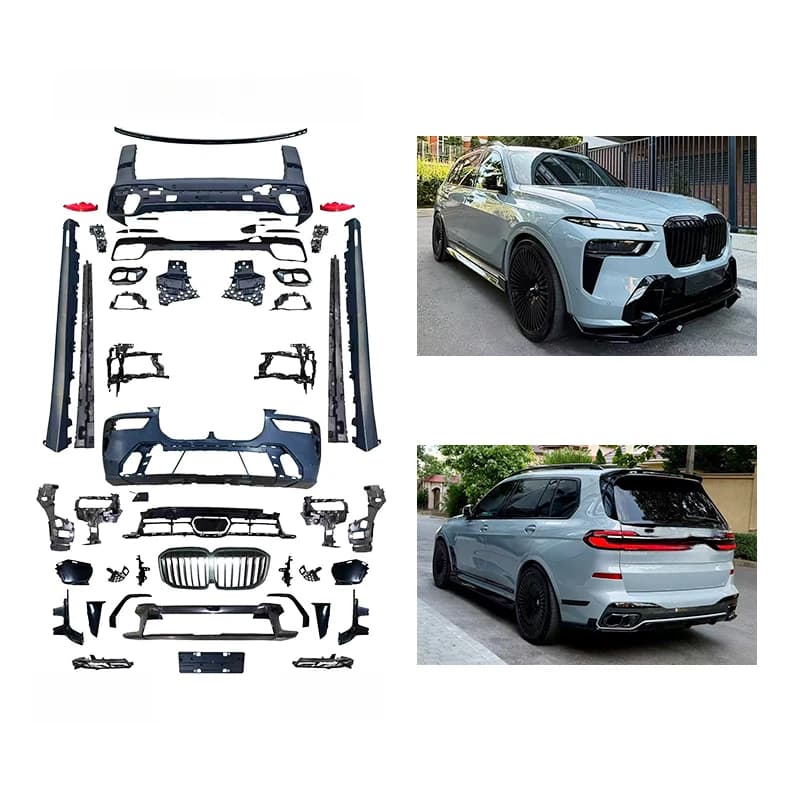 High Quality 2018-2022 X7 G07 to 2023+ Upgrade Body Kit Front Rear Bumper Side Skirt Taillight Auto Exterior Modified Accessorie