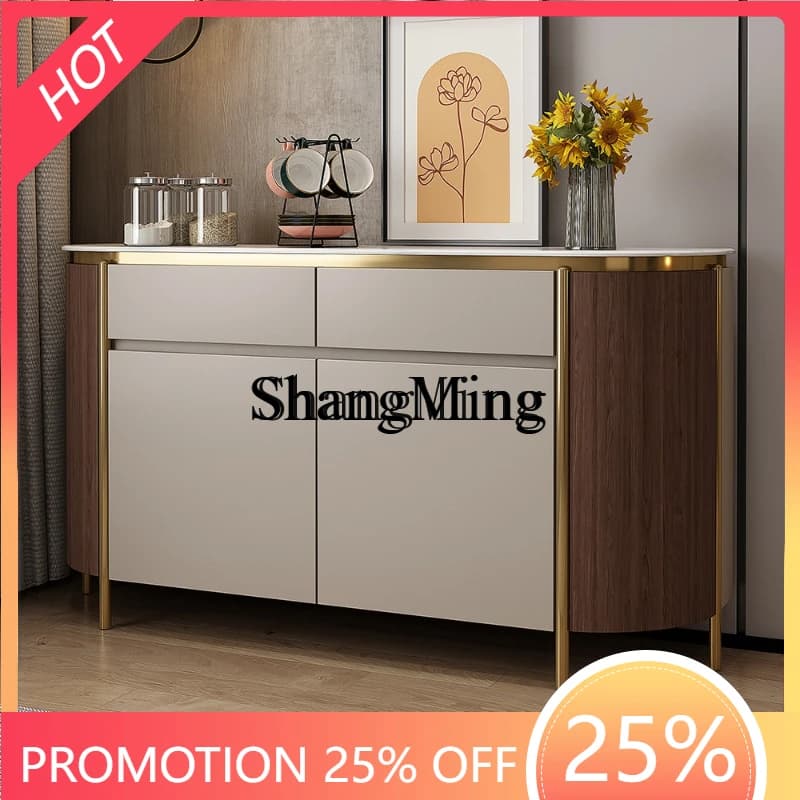 SM luxury medium and ancient style household paint entry door partition cabinet large capacity storage cabinet