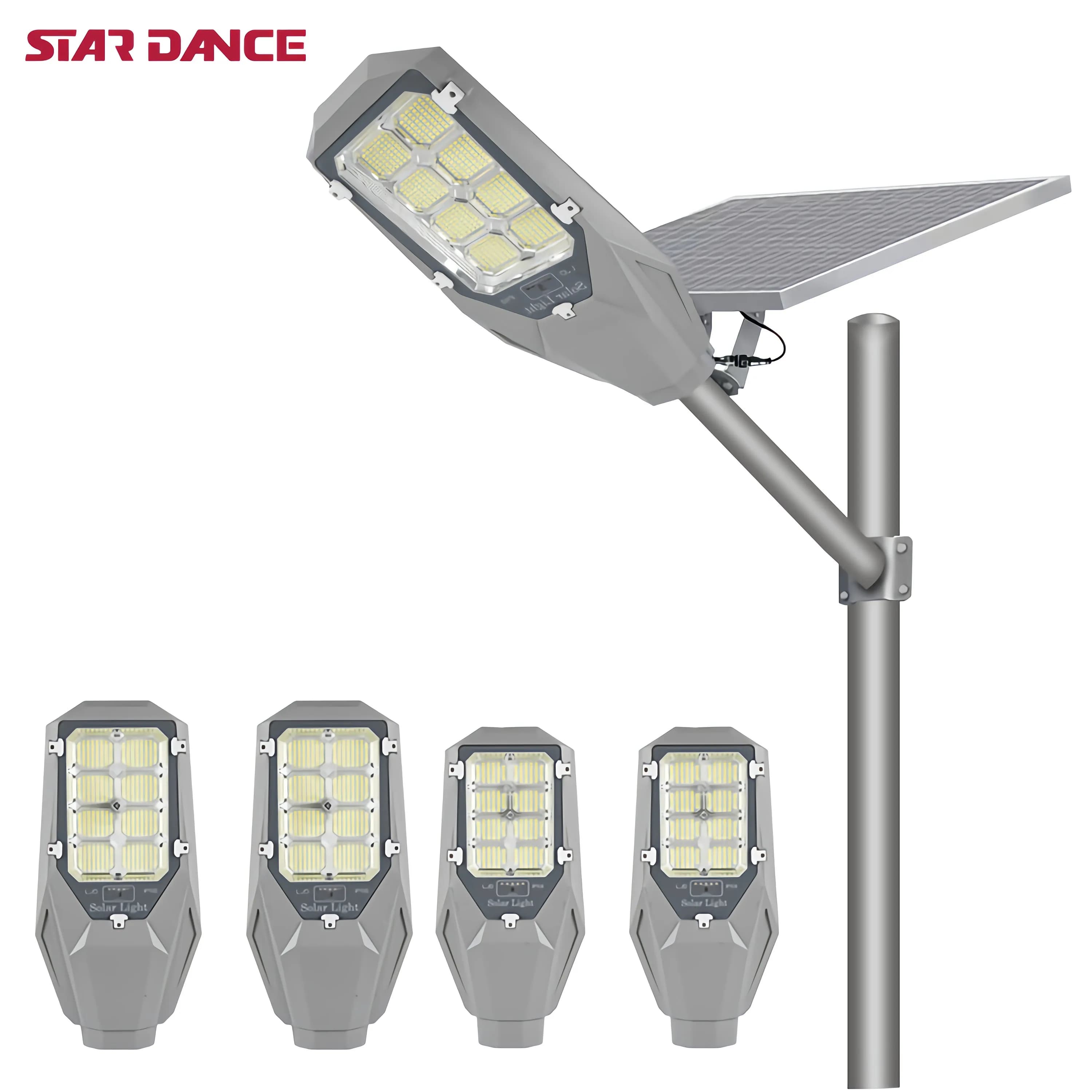 StarDance Factory Direct Deal Aluminum 100Watt Ip65 Waterproof Outdoor Led Solar Street Lights With Poles